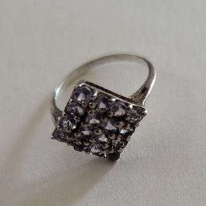 Genuine Tanzanite .925 Sterling Silver Ring
